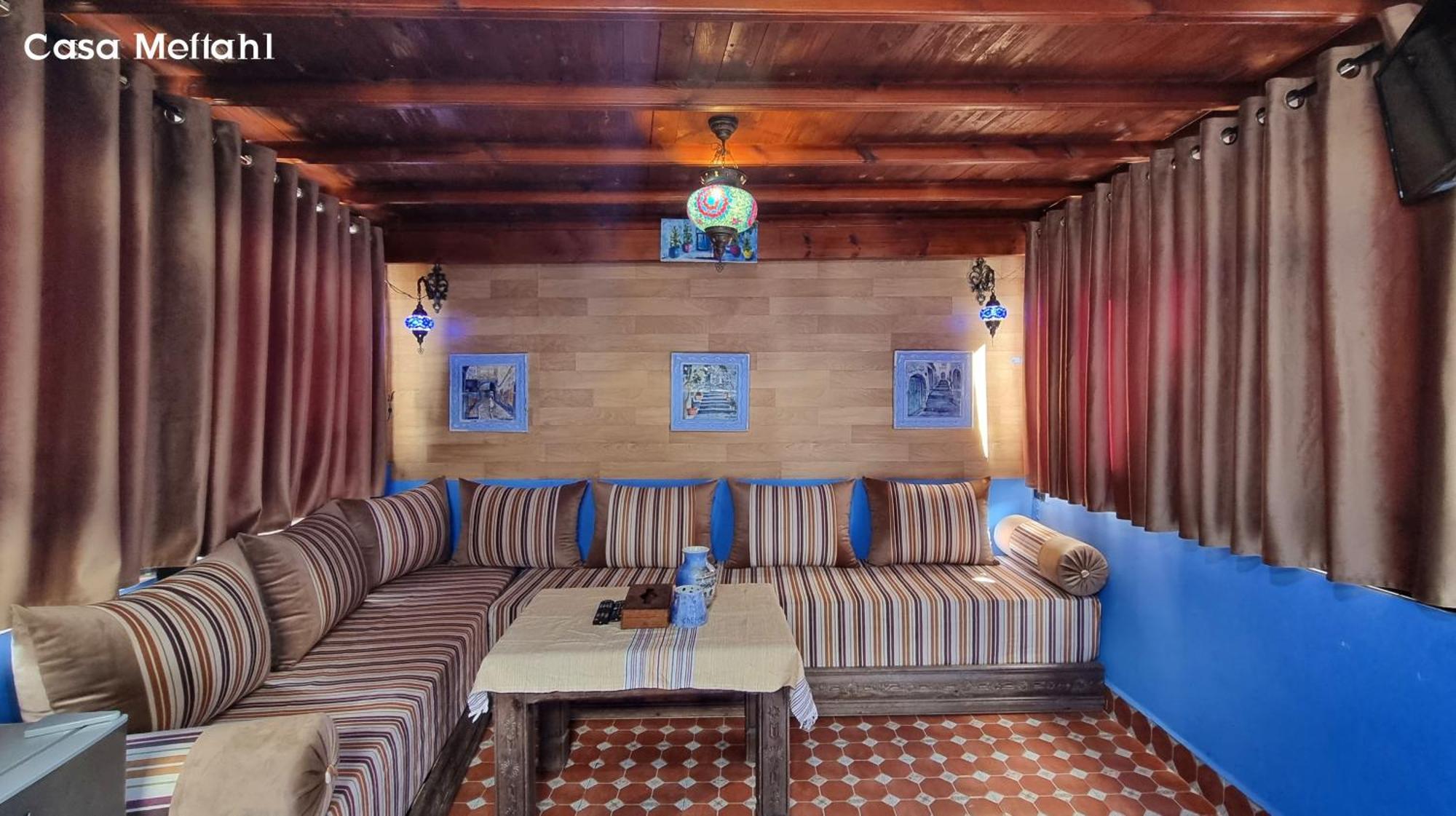Ferienwohnung Casa Meftah Blue Chefchaouen Zimmer foto